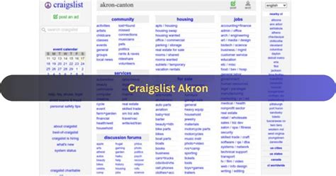 akron craigslist